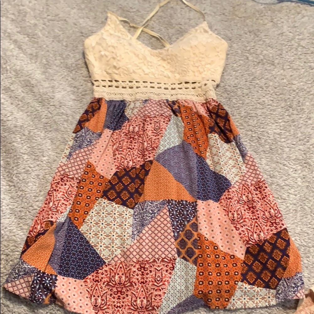 Boho mini dress